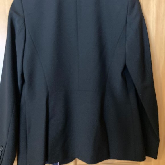 Talbots Wool Blazer Black Seasonless Two-Button Blazer Jacket Size 2 Size XS - Picture 4 of 9